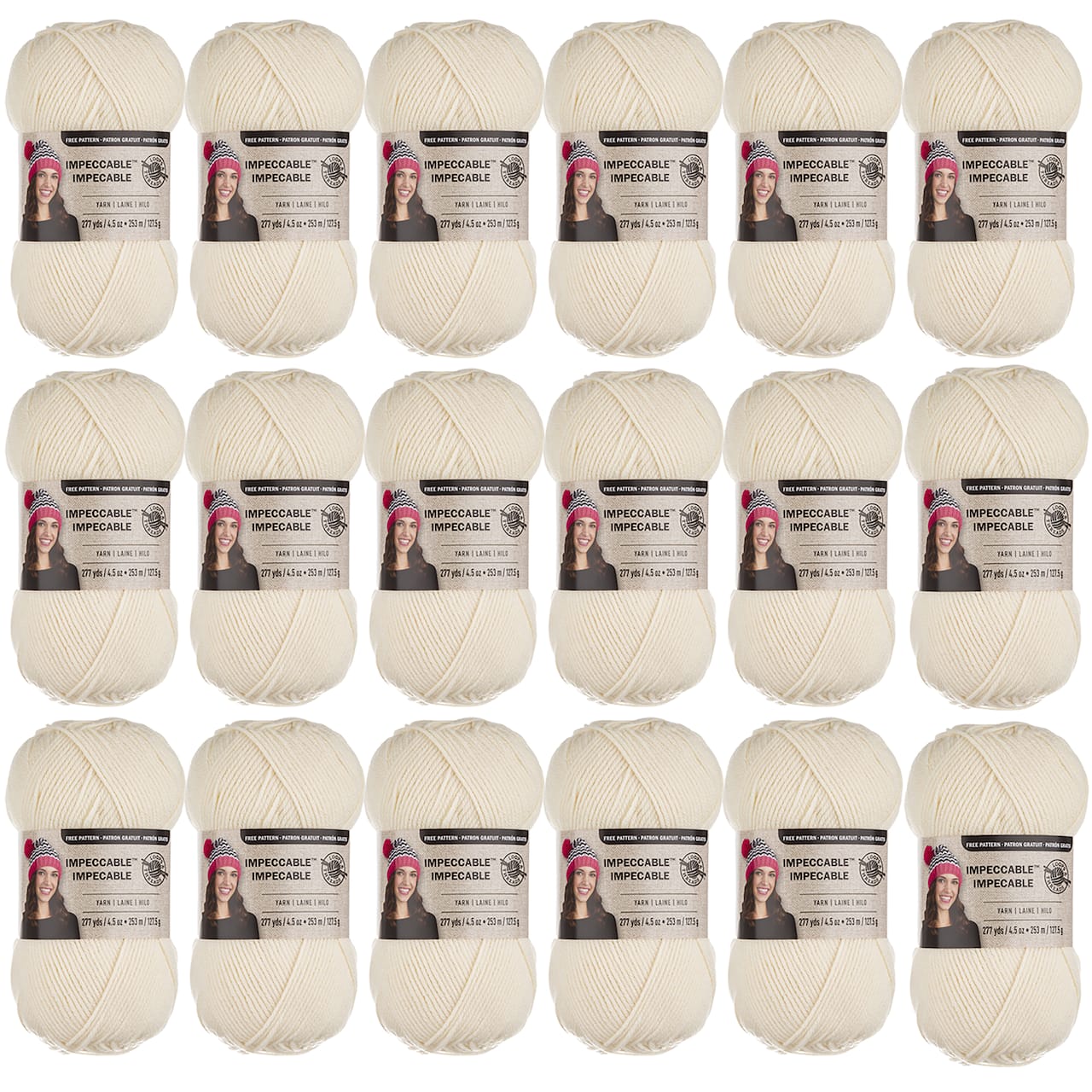 18 Pack: Impeccable® Solid Yarn by Loops & Threads®